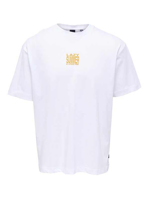 Only & Sons Only & Sons Тишърт 22025301 Бял Relaxed Fit
