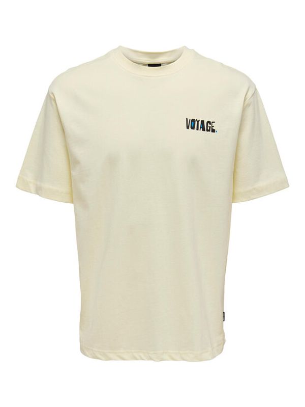Only & Sons Only & Sons Тишърт 22025301 Жълт Relaxed Fit