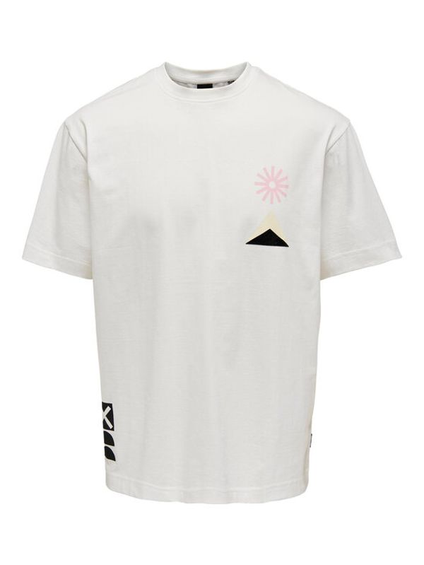 Only & Sons Only & Sons Тишърт 22025413 Бял Regular Fit