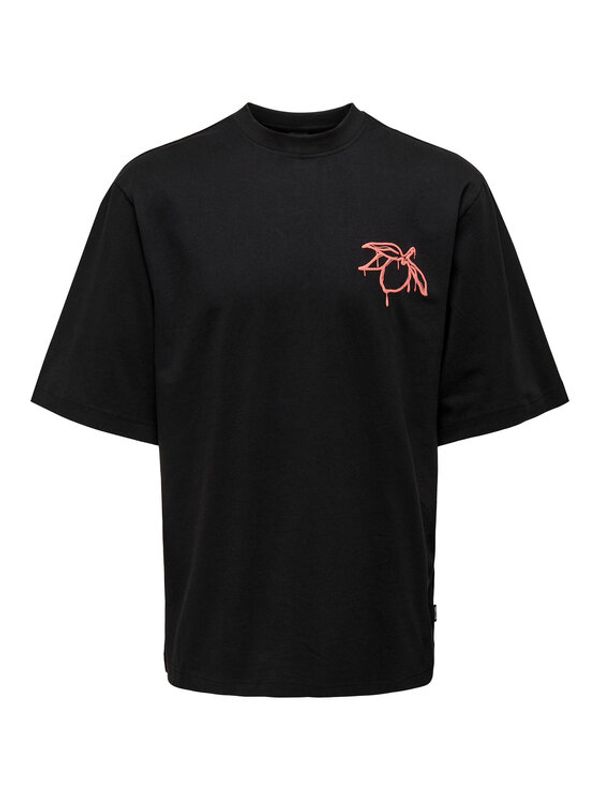 Only & Sons Only & Sons Тишърт 22026060 Черен Relaxed Fit