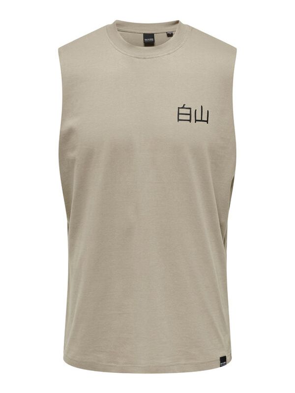 Only & Sons Only & Sons Тишърт 22026088 Сив Relaxed Fit