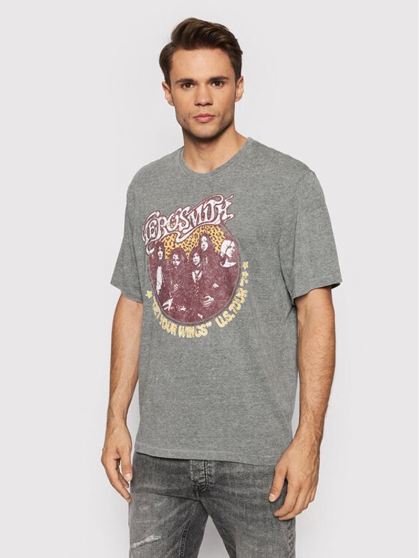 Only & Sons Only & Sons Тишърт Aerosmith 22020823 Сив Regular Fit