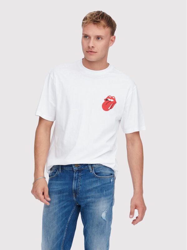 Only & Sons Only & Sons Тишърт Fred 22023078 Бял Relaxed Fit