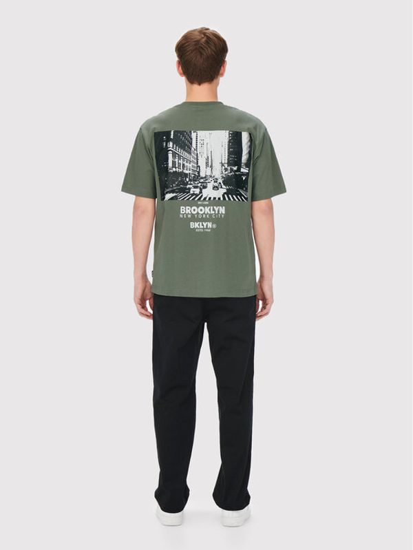 Only & Sons Only & Sons Тишърт Fred 22023090 Зелен Relaxed Fit