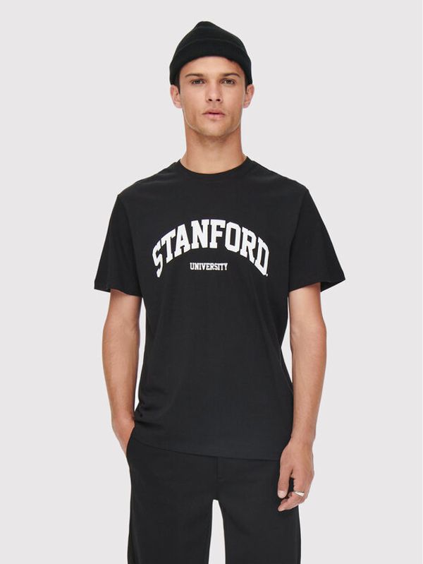 Only & Sons Only & Sons Тишърт Jake 22023064 Черен Regular Fit