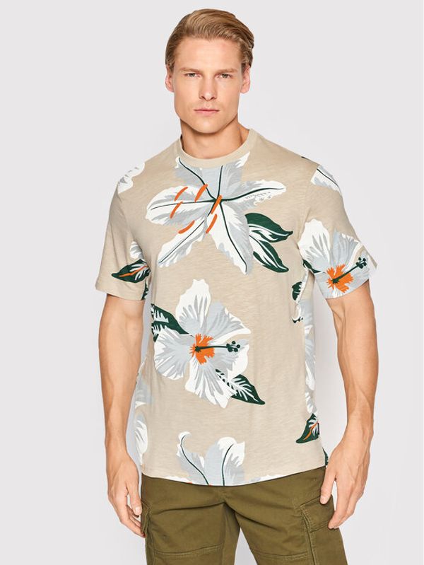 Only & Sons Only & Sons Тишърт Klop 22022164 Бежов Regular Fit