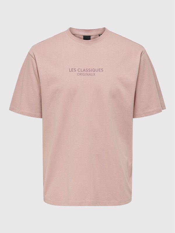 Only & Sons Only & Sons Тишърт Lesclassiques 22023894 Розов Regular Fit