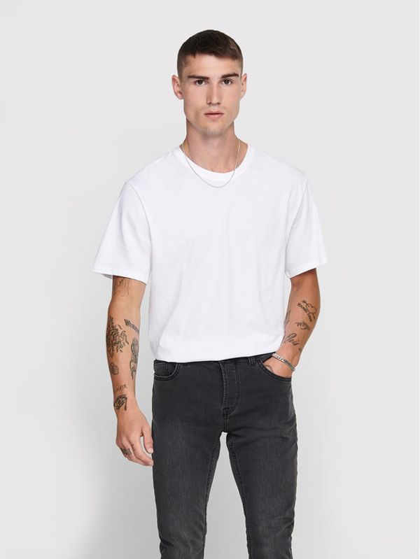 Only & Sons ONLY & SONS Тишърт Matt Life 22002973 Бял Regular Fit