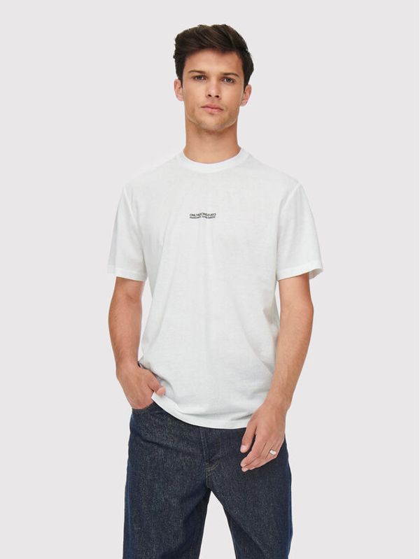 Only & Sons Only & Sons Тишърт Musk 22023843 Бял Regular Fit