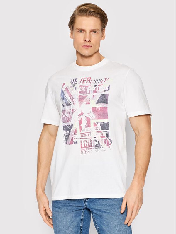 Only & Sons Only & Sons Тишърт Pistol Life 22021853 Бял Regular Fit