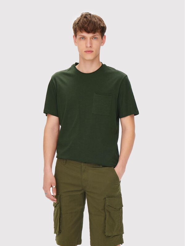 Only & Sons Only & Sons Тишърт Roy 22022531 Зелен Regular Fit