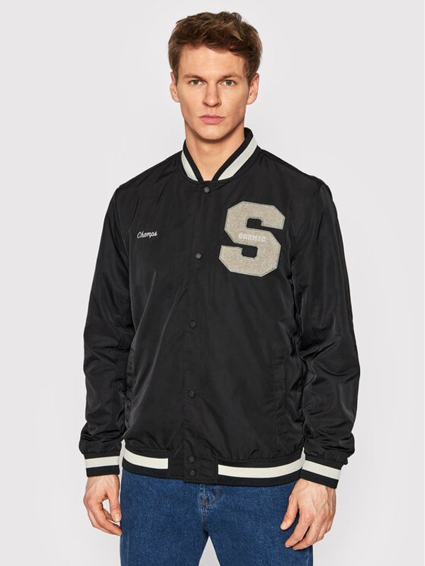 Only & Sons Only & Sons Яке бомбър Ace Varsity 22021031 Черен Regular Fit