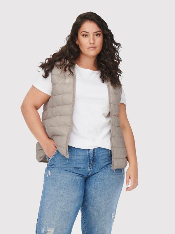 ONLY Carmakoma ONLY Carmakoma Елек Newtahoe Hood 15236003 Бежов Regular Fit