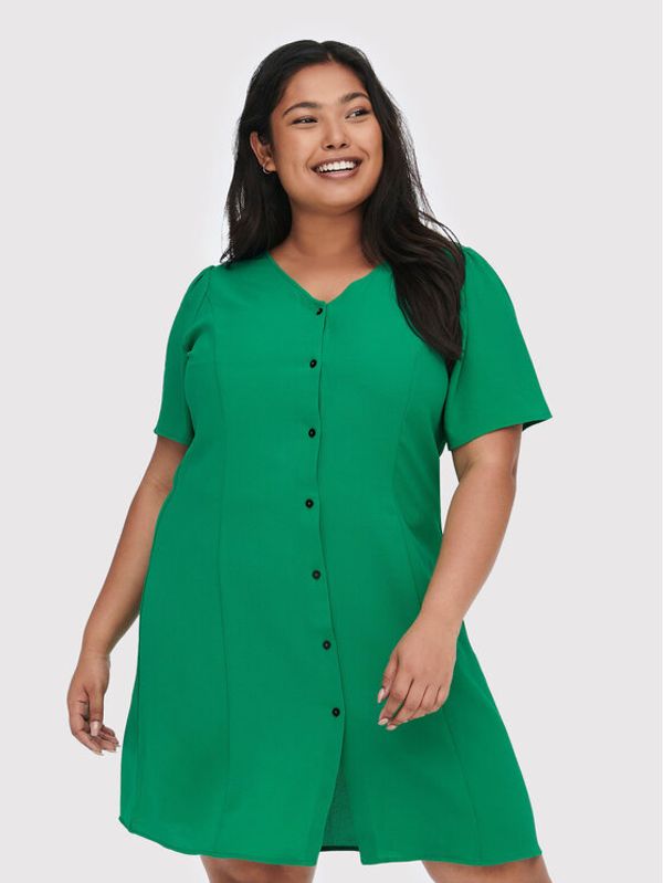 ONLY Carmakoma ONLY Carmakoma Ежедневна рокля Luxmille 15265908 Зелен Regular Fit