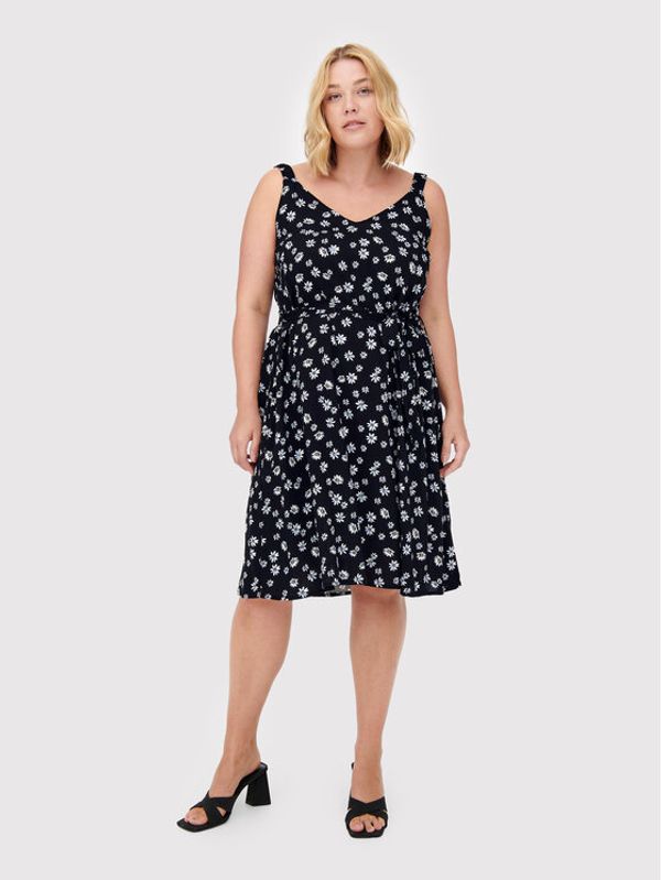 ONLY Carmakoma ONLY Carmakoma Лятна рокля Lolliane 15261815 Черен Regular Fit