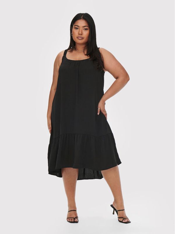 ONLY Carmakoma ONLY Carmakoma Лятна рокля Paello 15261515 Черен Regular Fit