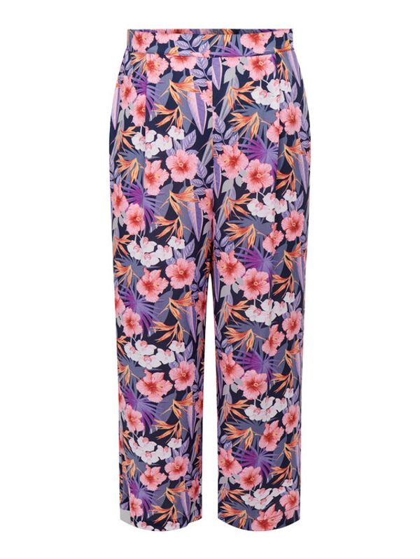 ONLY Carmakoma ONLY Carmakoma Панталони тип кюлоти 15298018 Цветен Regular Fit