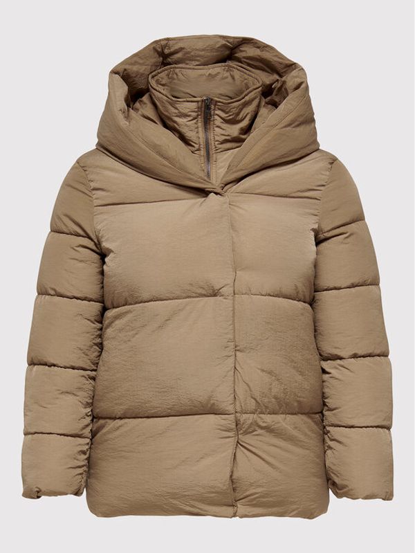 ONLY Carmakoma ONLY Carmakoma Пухено яке Sydney 15243742 Кафяв Relaxed Fit