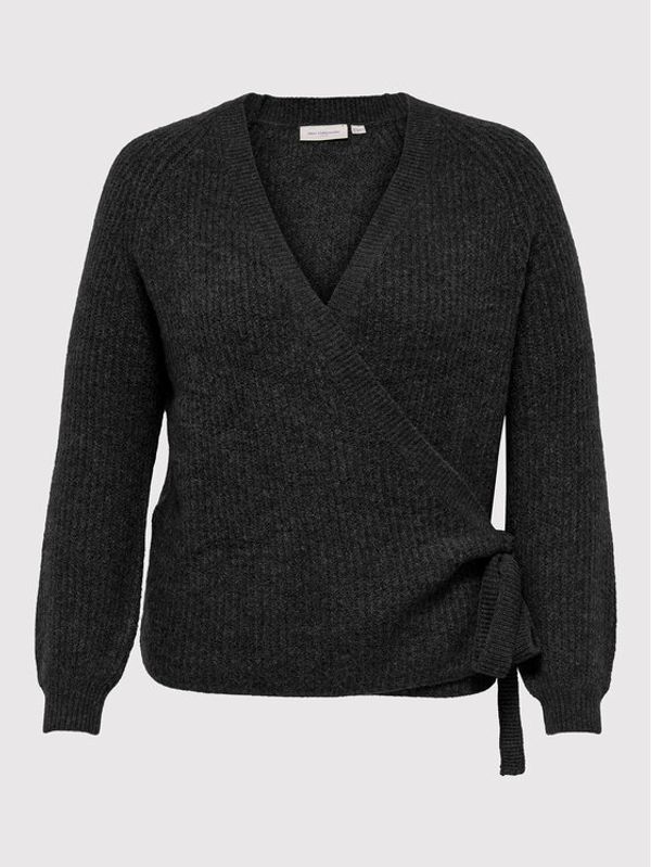 ONLY Carmakoma ONLY Carmakoma Пуловер Karin 15252992 Черен Regular Fit