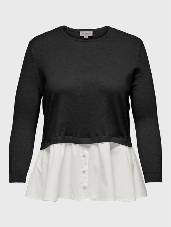 ONLY Carmakoma ONLY Carmakoma Пуловер Zuri 15263841 Черен Regular Fit