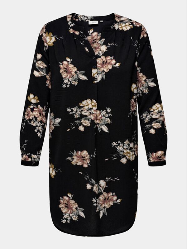 ONLY Carmakoma ONLY Carmakoma Рокля тип риза 15304536 Черен Regular Fit