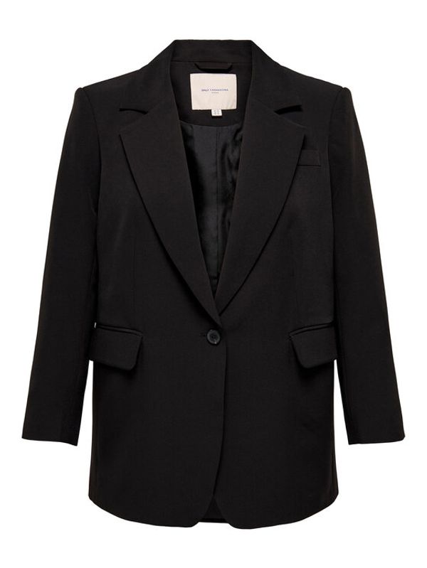 ONLY Carmakoma ONLY Carmakoma Сако 15293915 Черен Oversize