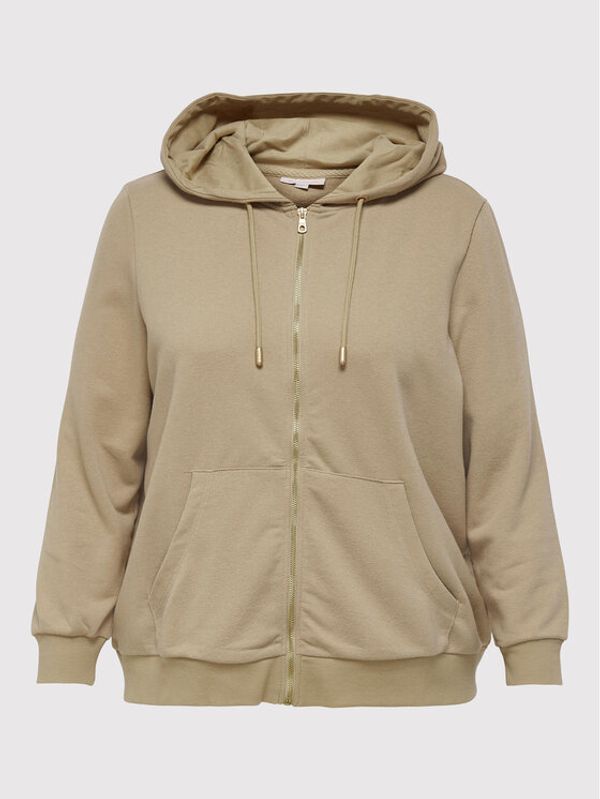 ONLY Carmakoma ONLY Carmakoma Суитшърт Natali 15241797 Бежов Regular Fit