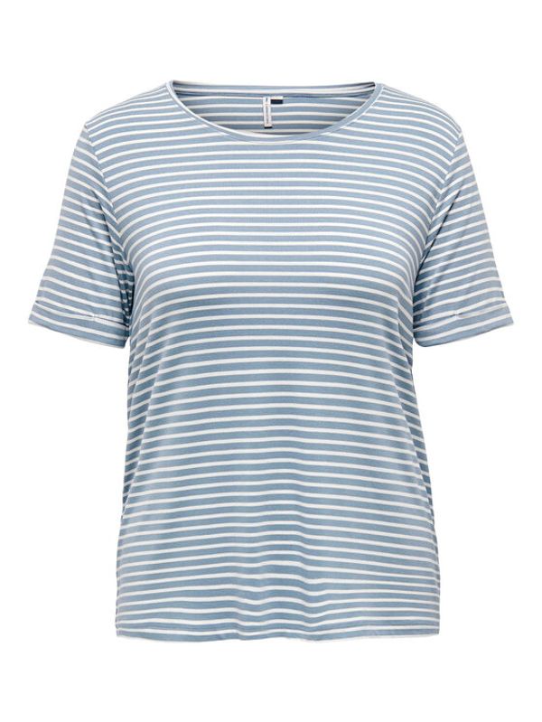 ONLY Carmakoma ONLY Carmakoma Тишърт 15239109 Бял Regular Fit