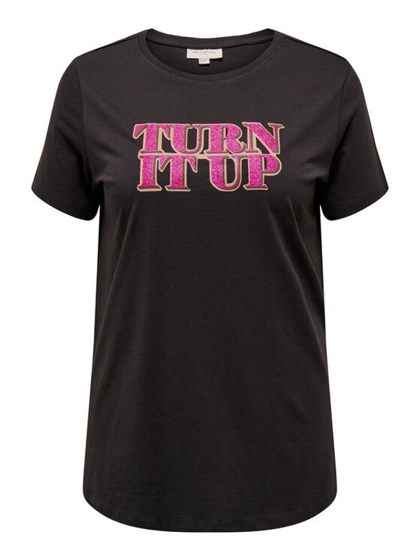 ONLY Carmakoma ONLY Carmakoma Тишърт 15284839 Черен Regular Fit