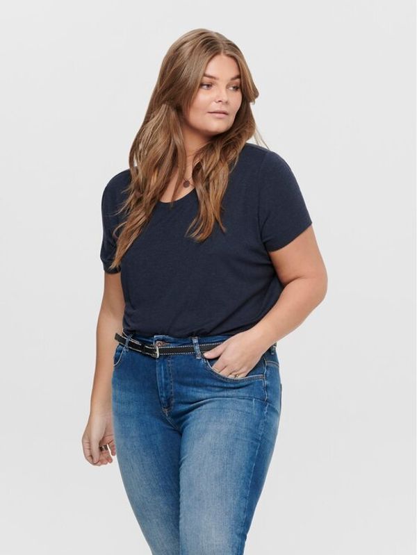 ONLY Carmakoma ONLY Carmakoma Тишърт Koma 15198210 Тъмносин Regular Fit