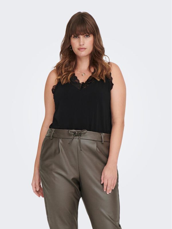 ONLY Carmakoma ONLY Carmakoma топ 15278812 Черен Regular Fit