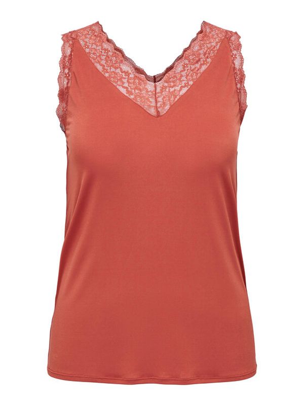 ONLY Carmakoma ONLY Carmakoma топ 15278812 Червен Regular Fit