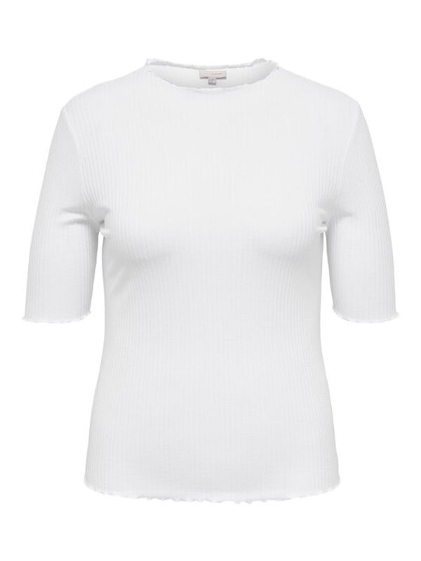 ONLY Carmakoma ONLY Carmakoma топ 15286270 Бял Regular Fit