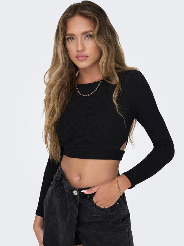 ONLY ONLY Блуза 15293922 Черен Slim Fit