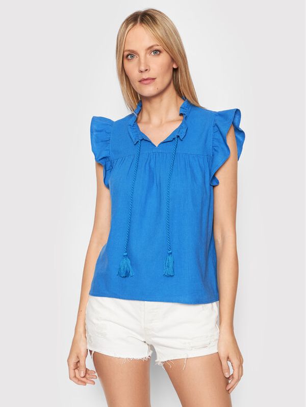 ONLY ONLY Блуза Caro 15255166 Син Relaxed Fit