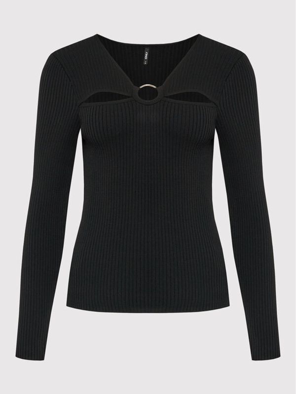 ONLY ONLY Блуза Perla 15272748 Черен Slim Fit