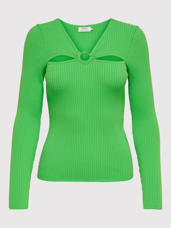 ONLY ONLY Блуза Perla 15272748 Зелен Slim Fit