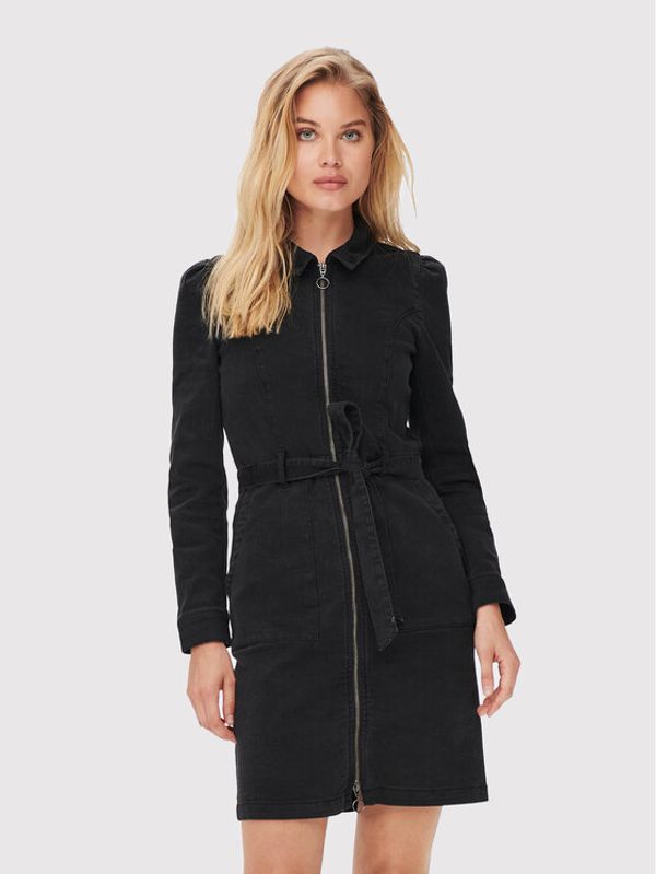 ONLY ONLY Дънкова рокля New 15250084 Черен Regular Fit
