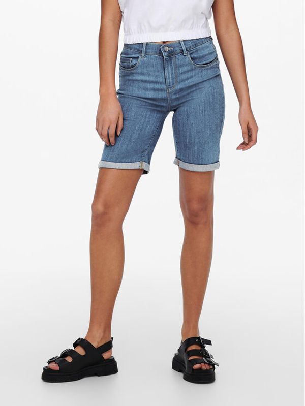 ONLY ONLY Дънкови шорти 15176847 Син Bodycon Fit