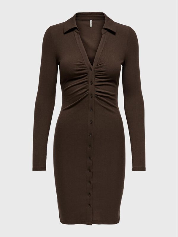 ONLY ONLY Ежедневна рокля Siva 15272667 Кафяв Slim Fit