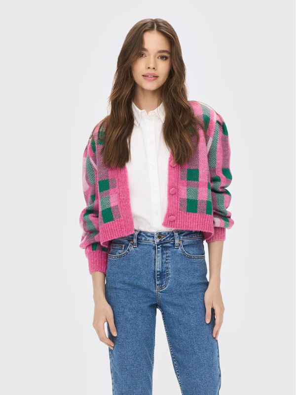 ONLY ONLY Кардиган Kelly 15260251 Розов Regular Fit