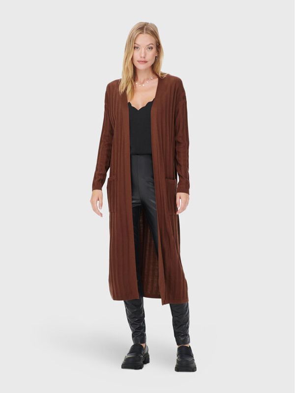 ONLY ONLY Кардиган New Tessa 15236371 Кафяв Regular Fit