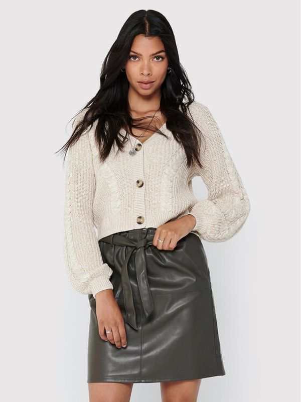 ONLY ONLY Кардиган Rosie 15210622 Бежов Regular Fit