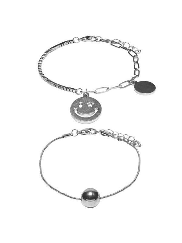 ONLY ONLY Комплект 2 гривни Mimi 15298246 Сребрист