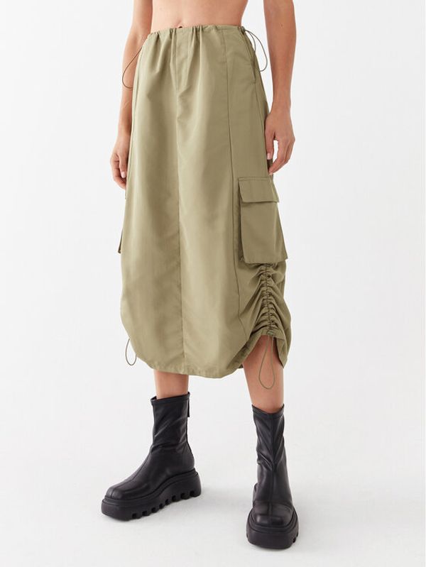 ONLY ONLY Миди пола 15304139 Зелен Regular Fit