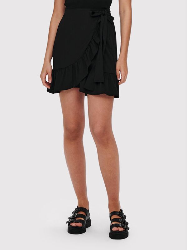 ONLY ONLY Мини пола Olivia 15219146 Черен Regular Fit