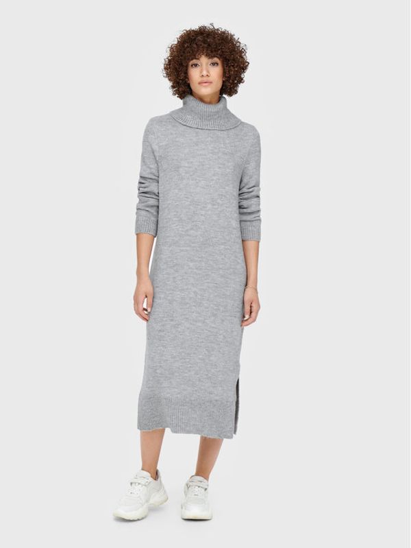 ONLY ONLY Плетена рокля Brandie 15214595 Сив Relaxed Fit