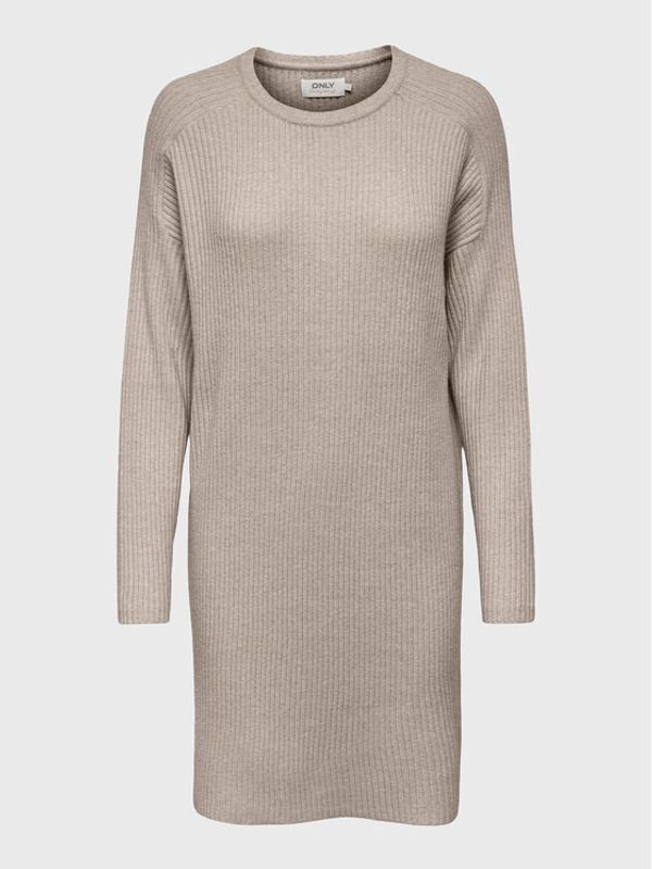 ONLY ONLY Плетена рокля Fia Katia 15259280 Бежов Regular Fit