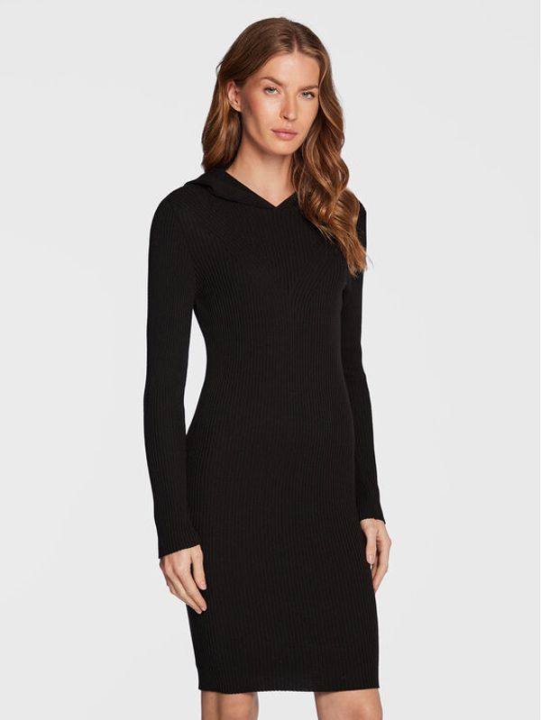 ONLY ONLY Плетена рокля Lorelai 15272749 Черен Slim Fit