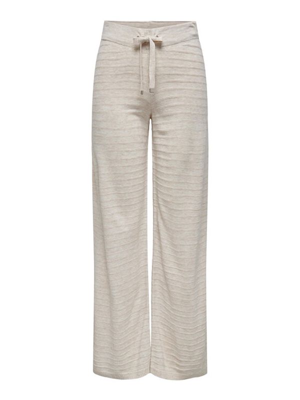 ONLY ONLY Плетени панталони 15294501 Бежов Wide Leg